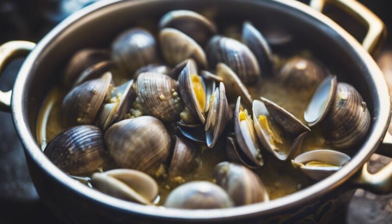 Sous Vide Clams in Garlic Butter Broth