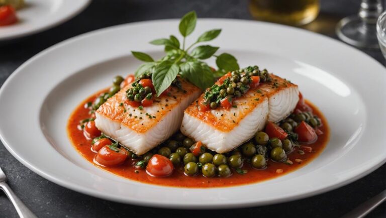 Sous Vide Cod With Tomato Caper Sauce