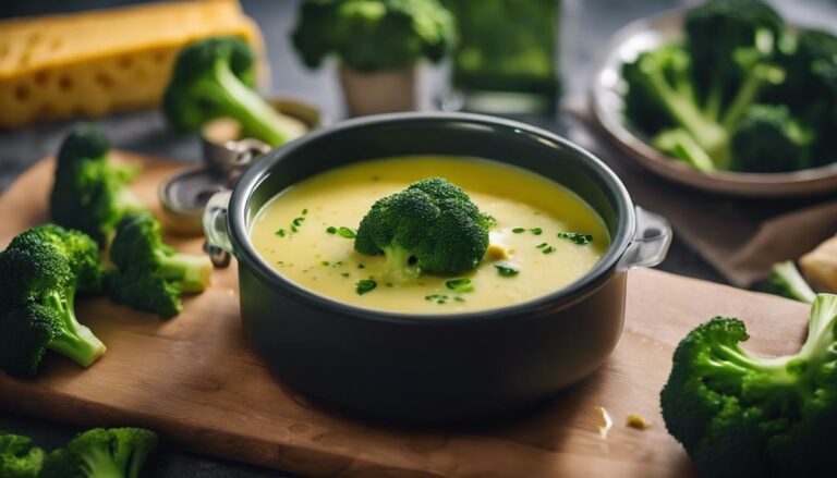 Sous Vide Broccoli and Cheese Soup