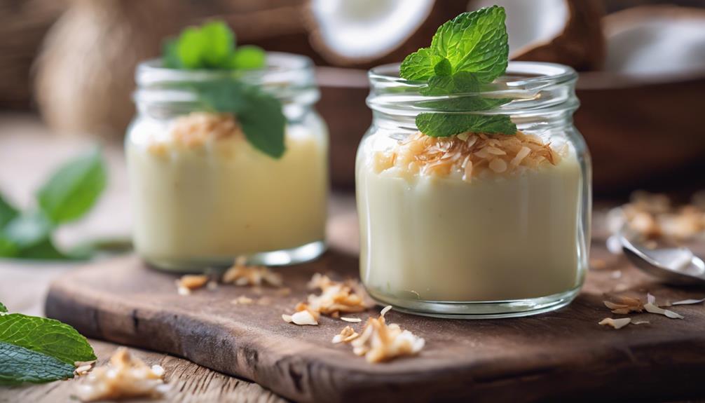 delicious creamy coconut dessert