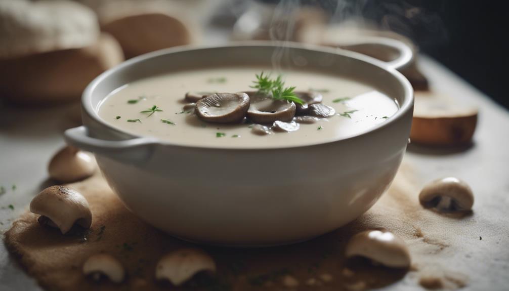 delicious creamy mushroom soup