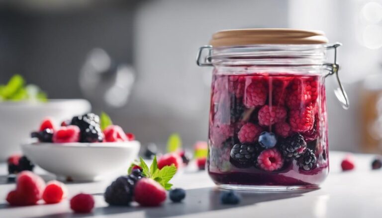 Sous Vide Berry Compote Over Almond Cream