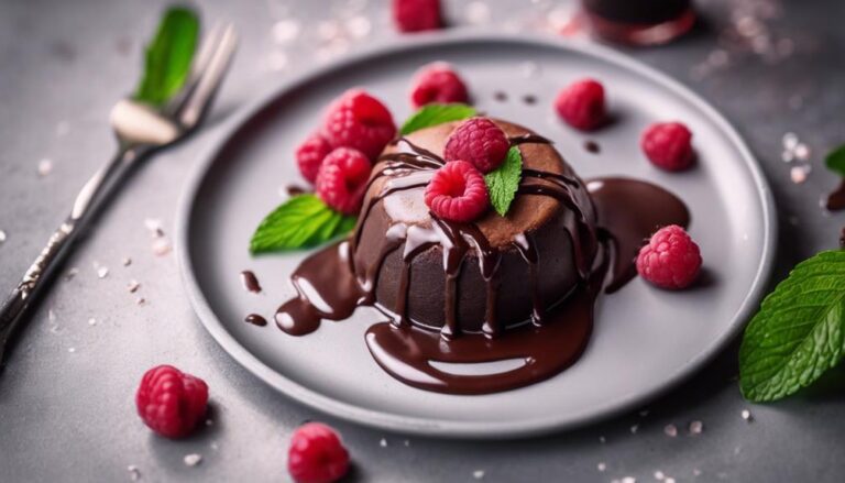 Sous Vide Chocolate Fondant With Raspberry Sauce