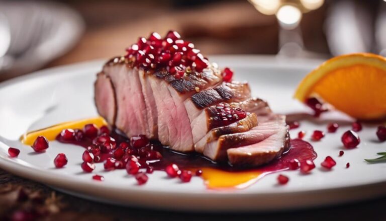 Sous Vide Duck Breast With Orange Pomegranate Sauce