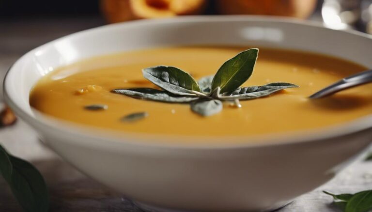 Sous Vide Butternut Squash Soup With Sage