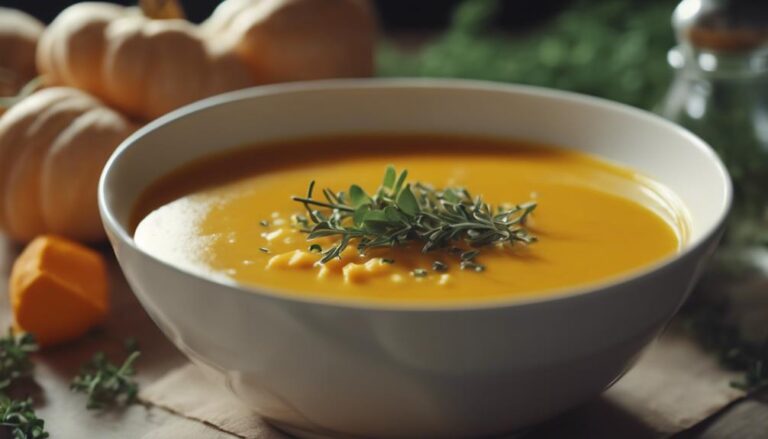 Sous Vide Butternut Squash Soup With Thyme