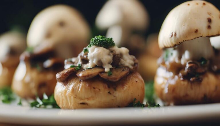 Sous Vide Sausage and Cheese Stuffed Mushrooms