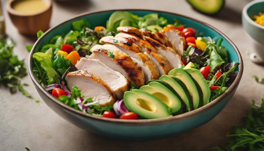 delicious herb roasted chicken salad