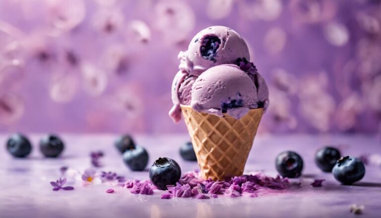 Sous Vide Blueberry Lavender Ice Cream