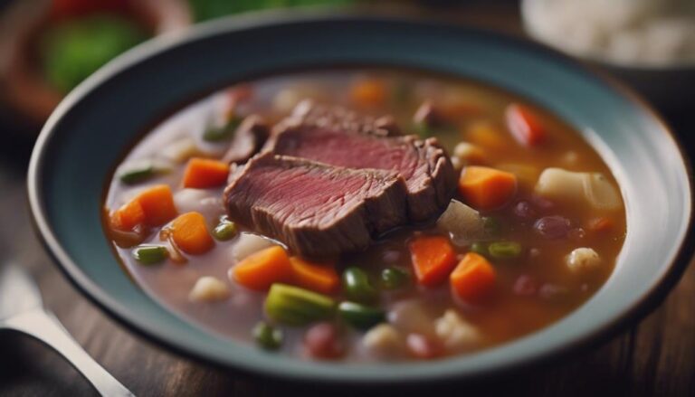 Sous Vide Beef and Vegetable Soup