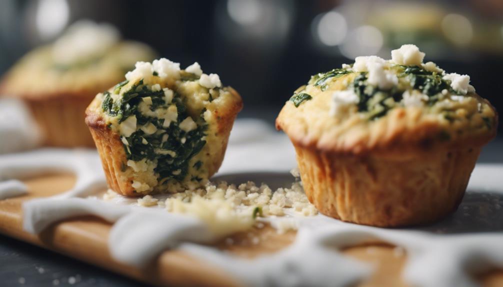 delicious homemade spinach muffins