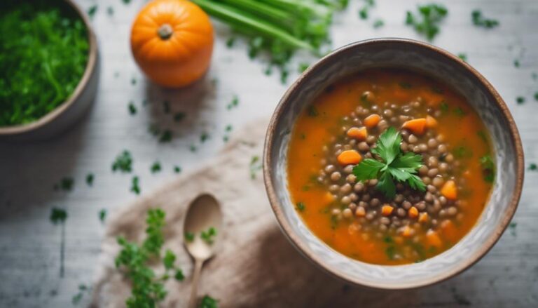 Lentil Soup With Carrot and Celery