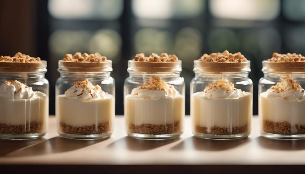 delicious individual cheesecake jars