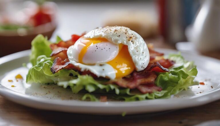 Keto BLT Salad With Sous Vide Poached Eggs