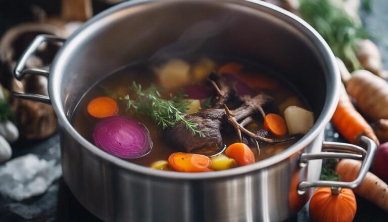 Sous Vide Moose Broth With Vegetables