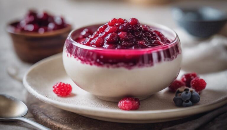 Sous Vide Oat Porridge With Lingonberry Compote