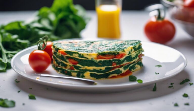 Sous Vide Spinach and Tomato Omelette