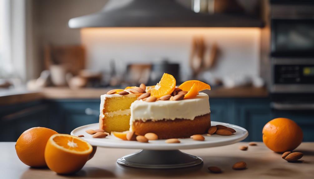 delicious orange almond cake