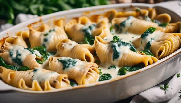 Chicken and Spinach Stuffed Shells