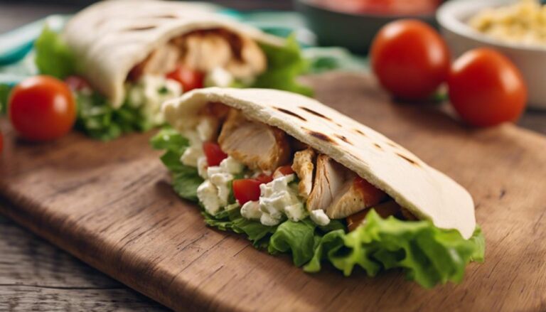 Grilled Chicken and Hummus Pita Pockets