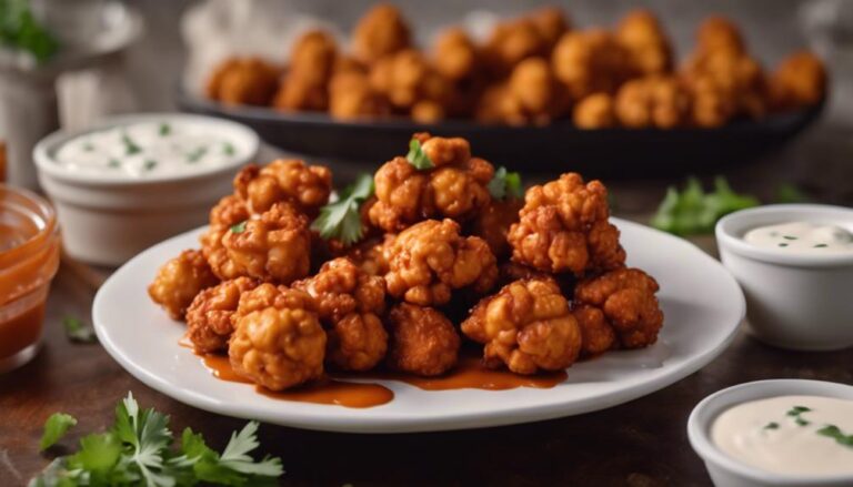 Spicy Sous Vide Buffalo Cauliflower Bites