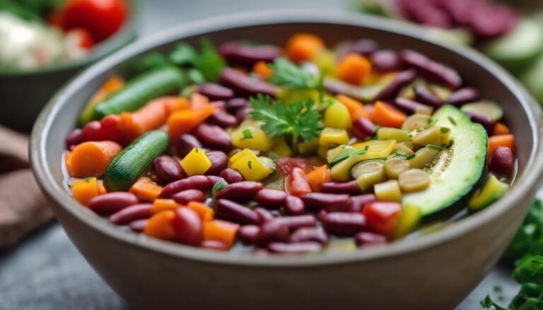 Sous Vide Vegetable Minestrone With Kidney Beans