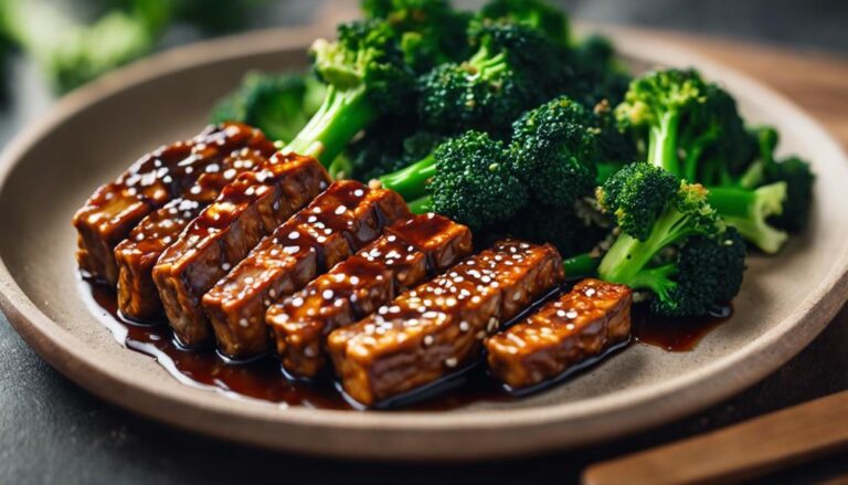 Sous Vide Teriyaki Tempeh With Broccoli