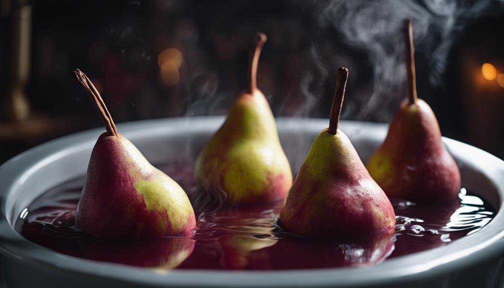 delicious poached pears recipe