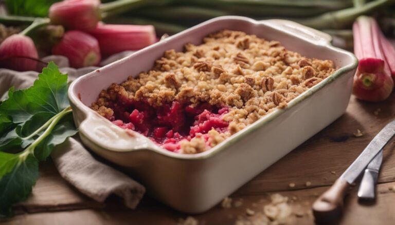 Sous Vide Rhubarb Crumble With Oat Streusel