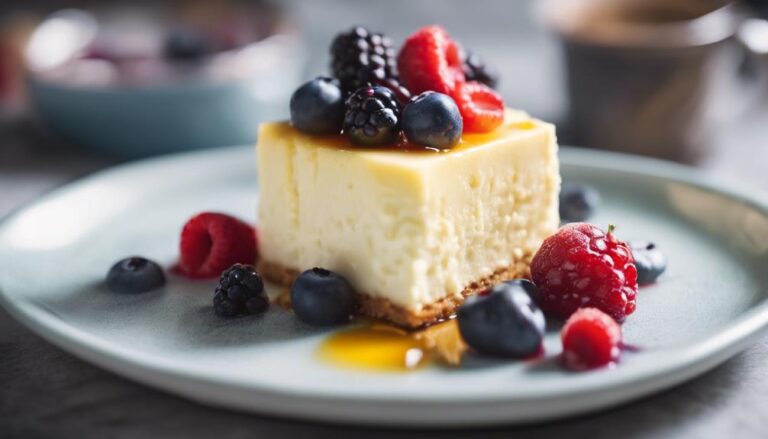 Sous Vide Ricotta Cheesecake With Berries