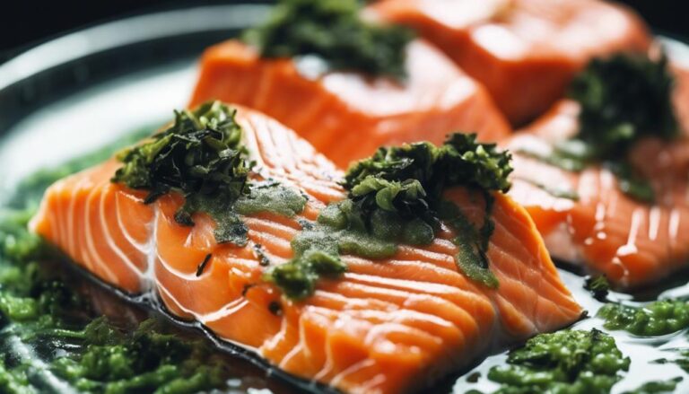 Sous Vide Salmon Fillets With Seaweed Butter