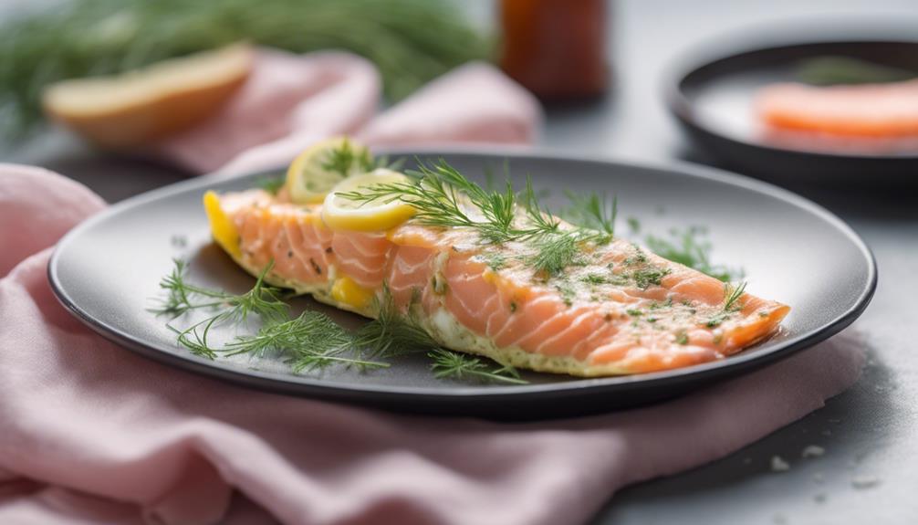 delicious salmon with dill