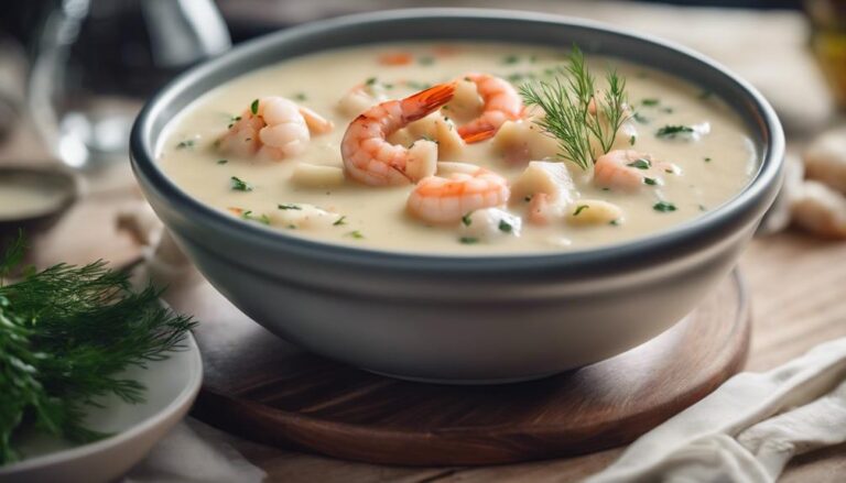 Sous Vide Seafood Chowder With Dill