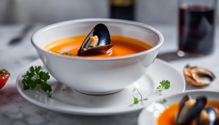 Pescetarian Diet Sous Vide Tomato and Saffron Mussel Soup