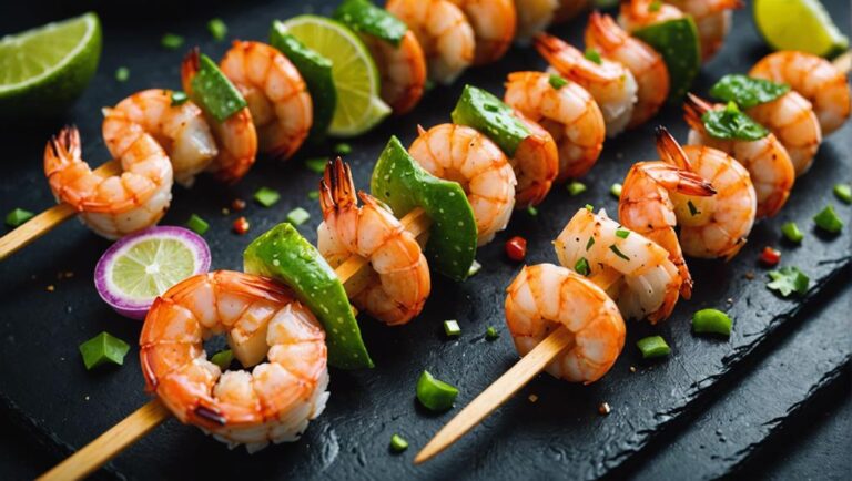 Sous Vide Garlic Lime Shrimp Skewers