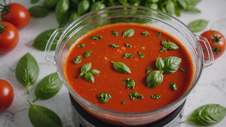 Sous Vide Tomato Basil Soup