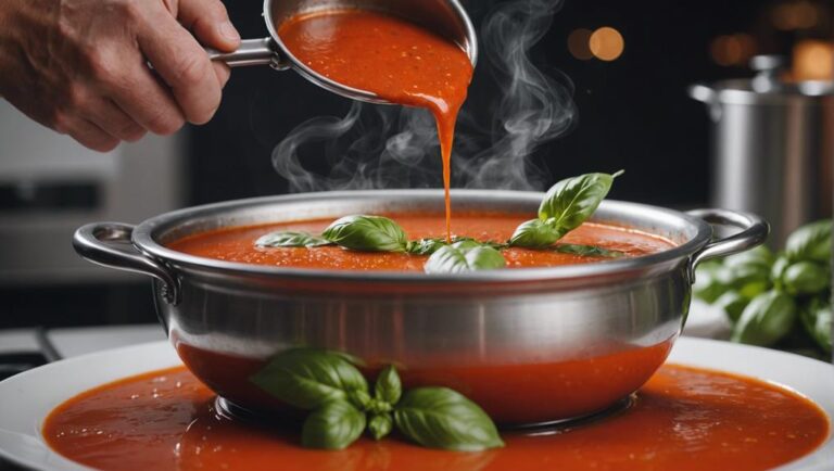 Sous Vide Tomato Basil Soup