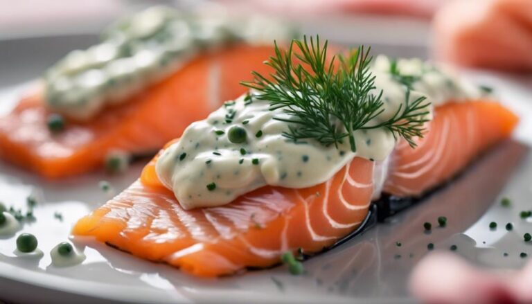 Sous Vide Smoked Salmon With Dill Cream