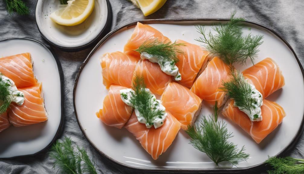 delicious smoked salmon roll ups