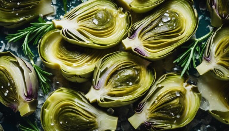 Sous Vide Artichoke Hearts Dipped in Melted Butter