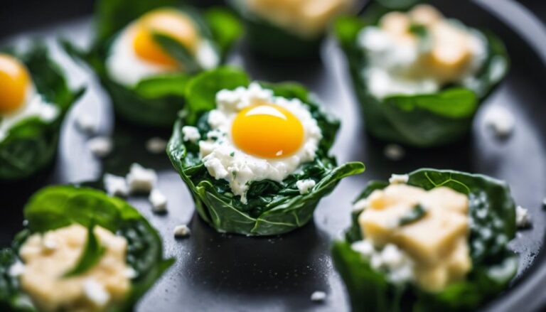 Sous Vide Spinach and Feta Egg Cups