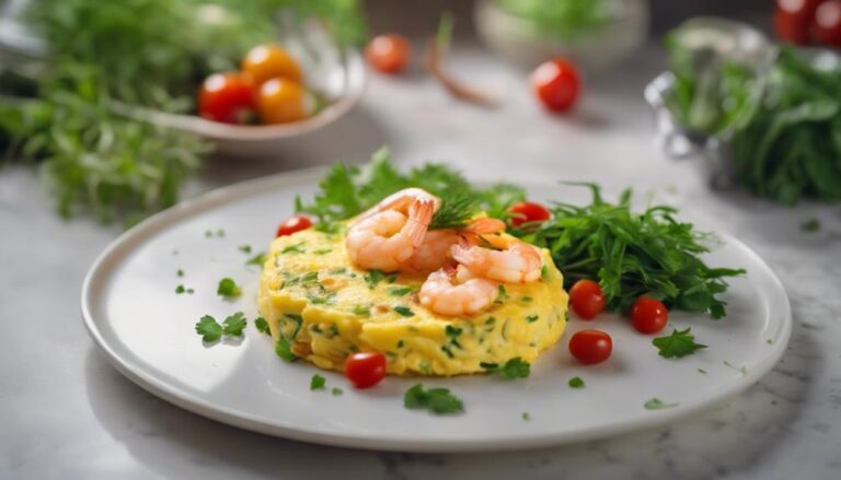 Pescetarian Diet Sous Vide Shrimp Omelette