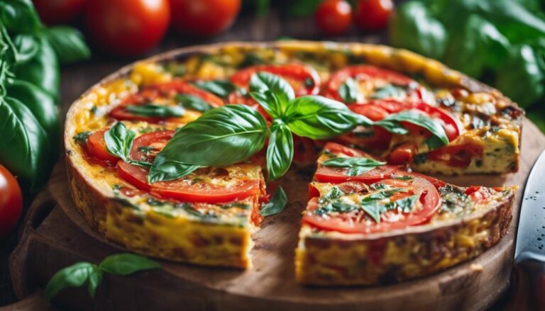 Sous Vide Tomato and Basil Frittata