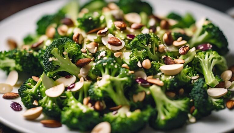 Sous Vide Broccoli Salad With Almonds and Garlic