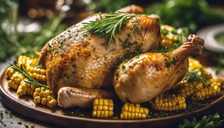 Sous Vide Corn-Fed Chicken With Garden Herbs