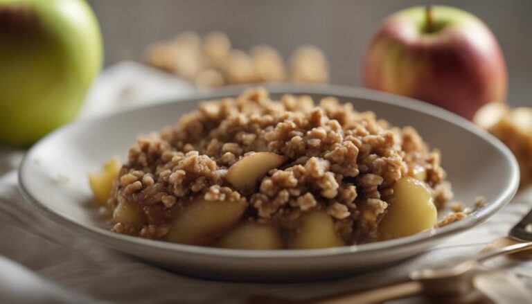 Sous Vide Apple Crisp With Oat Topping