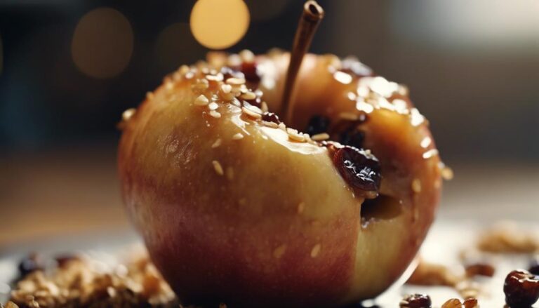 Sous Vide Baked Apples With Oats and Raisins