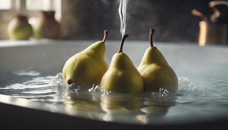 Sous Vide Poached Pears With Vanilla