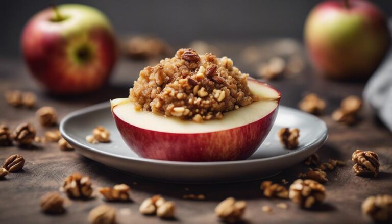 Sous Vide Baked Apples With Nut Crumble