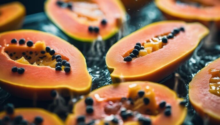 Sous Vide Papaya With Lemon Drizzle